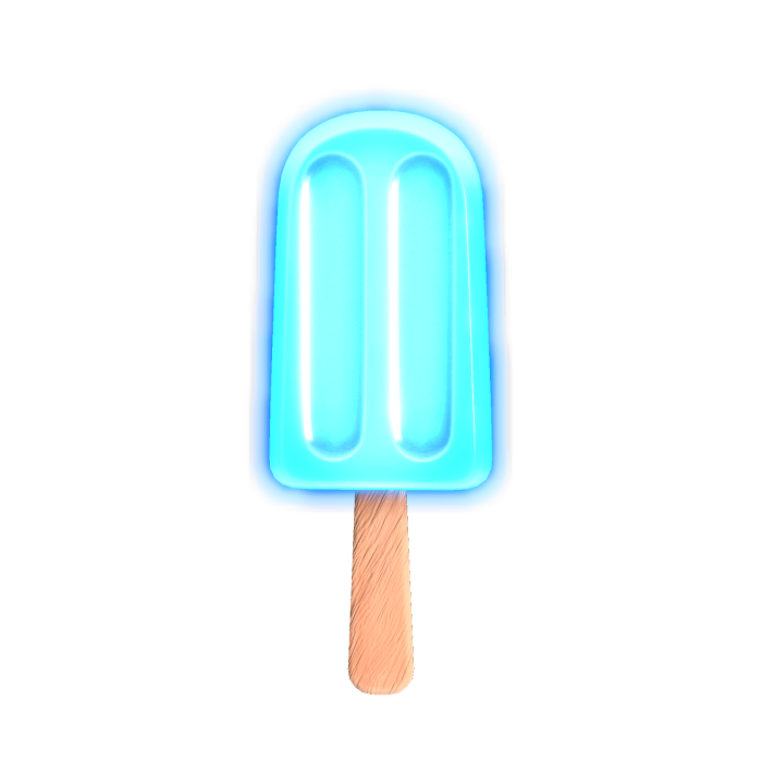 🍦 [EMISSIVE] Blue Raspberry Yogurt Popsicle