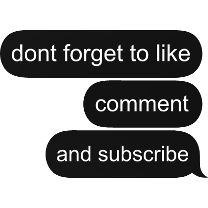 Like comment subscribe YouTube text message bubble