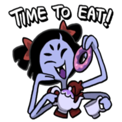 UNDERTALE - TIME TO EAT! | Muffet Sticker