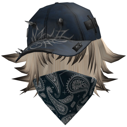 Y2K Blonde Shadow Streetwear Hat Hair Set Roblox item