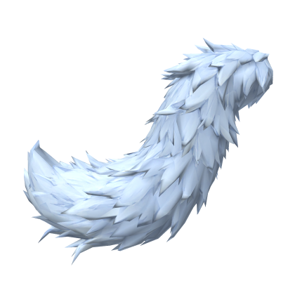 Light Blue Fluffy Wolf Tail