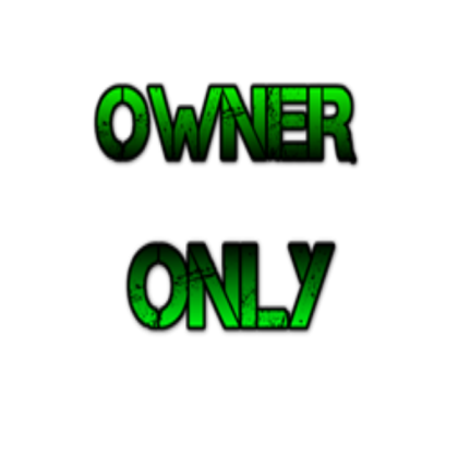 Owner only green Roblox decal