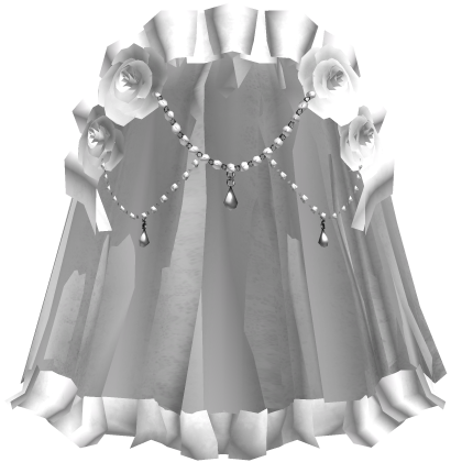 White Gothic Rose Dark Jewelry Veil Roblox item
