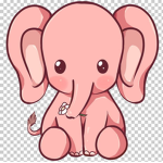 pink elephant family