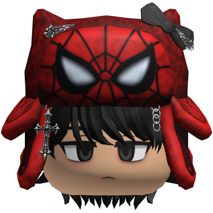 Spider man Hello Kitty Boy Hair Black Roblox item