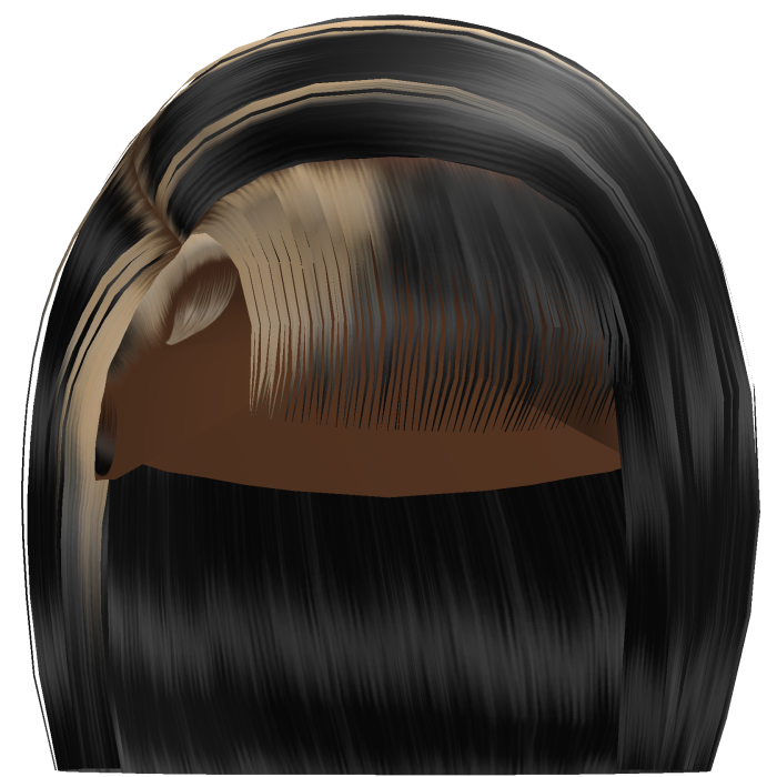 𝓭 Side Part Bob w/ Bangs (Black/Blonde)