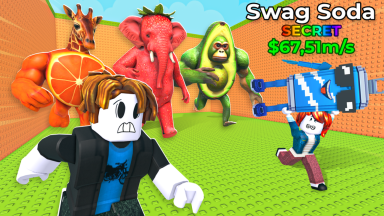 Thumbnail for Roblox game: Escape Guards to Grab Brainrots