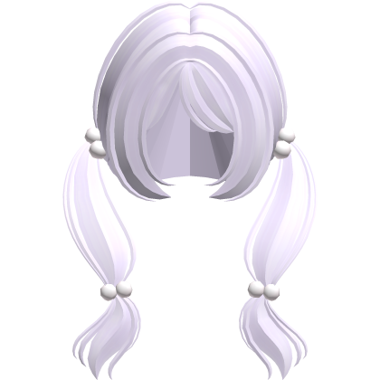 adorable purple coquette pigtails Roblox item