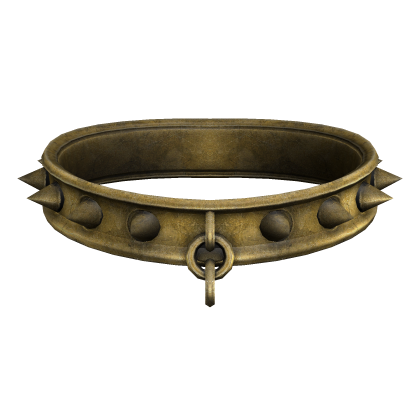 Gold Spiked Dog Collar Roblox NoFilter