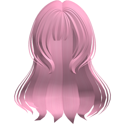 long 2000s moe fluffy anime hair hot pink Roblox item