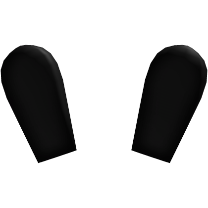 black matching bunny ears Roblox item