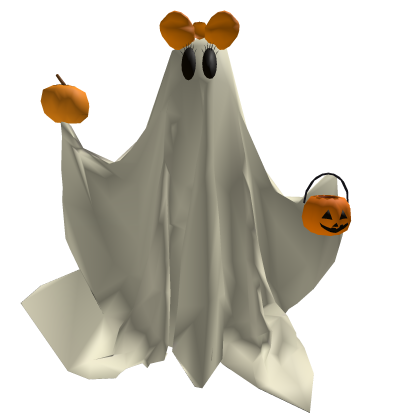Orange Halloween Ghost Pal