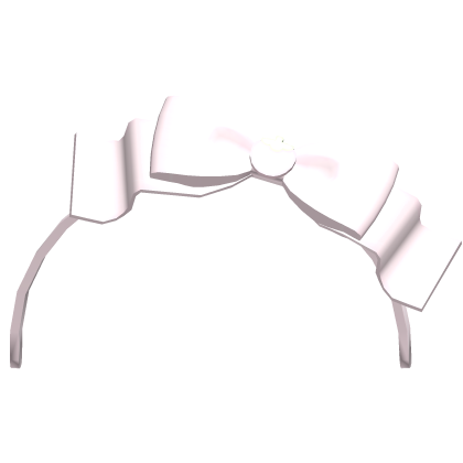 ♡ : pink strawberry frilly bow headband Roblox item