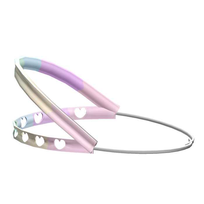 ♡ cute kawaii braces headgear in rainbow