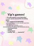 ~Cap and Yip games~