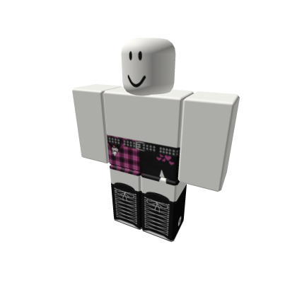 pink kuromi plaid pants Roblox
