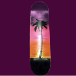 Palm tree skateboarding