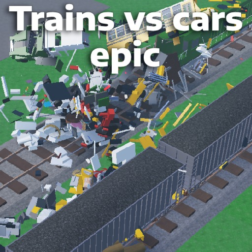 Trains vs cars epic official Roblox game thumbnail