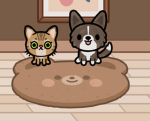 Puppy kitties group