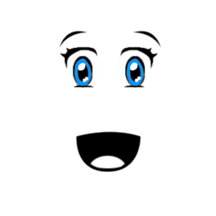 Anime Surprise Face: Blue Eyes Roblox decal