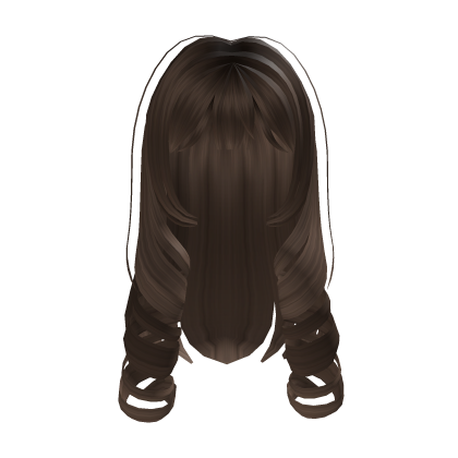 ♡ : long cute princess doll curls in brown
