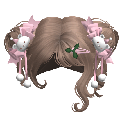 Kawaii Milktea Buns With Pink Christmas Bows