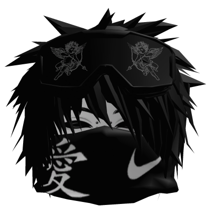 Dashie Vkai Hair Snow Angel Ninja Mask Japan Y2K