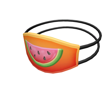 Orange Watermelon Face Mask Roblox item