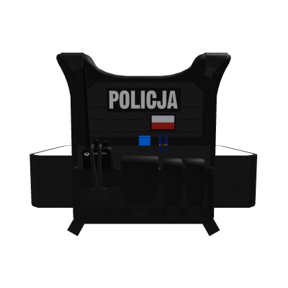 Polish Police Tactical Black Plate Carrier thumbnail