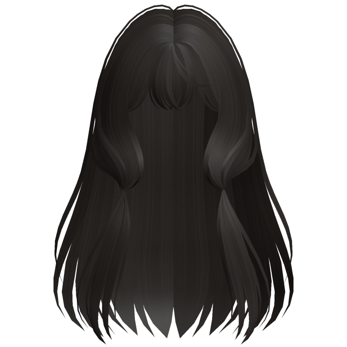 ♡ cutesy hime chii anime hair in dark brown