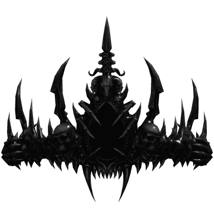 Black Dark Fantasy Crown [PBR] Roblox item