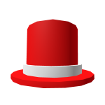 Hat Top Red and White