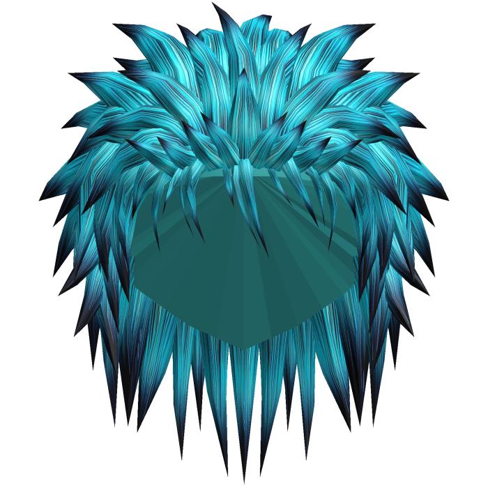cyan punk hair