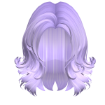 Purple Layered Wolf Cut