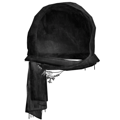 Emo Wrapped Headscarf (Black)