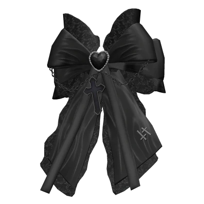 Gothic Black Lace Back Ribbon | Roblox Item - Rolimon's