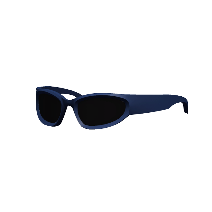 Y2K Punk Glasses | Blue