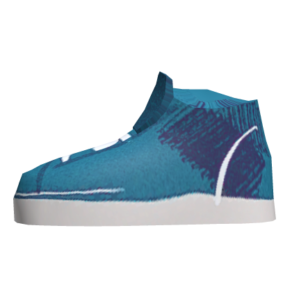 Roblox Item Blue Classic Sneakers - Left