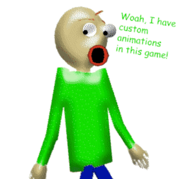 A Baldi Rp with custom animations in the morphs