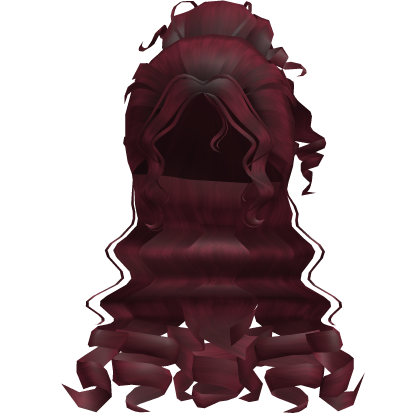 ♡ curly girly hair in cherry red Roblox item