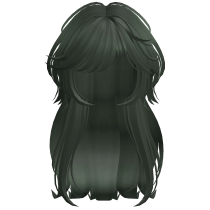 Shaggy Wavy Layered Hair w/ Side Bangs (Green)