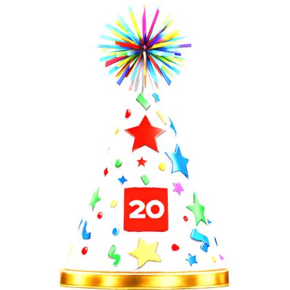 Vicennial Party Hat (EMISSIVE)