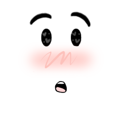 Suprised Blush face Roblox decal