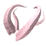୨୧ Pink Quartz Celestial Horns