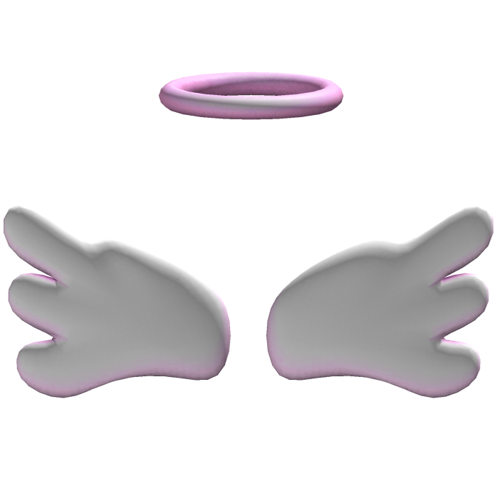 Pink Angel Wings + Halo Combo