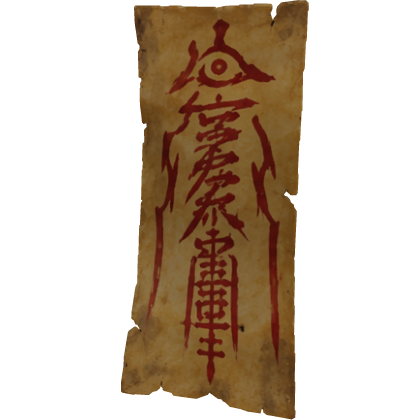 Zombie Talisman Face Decor