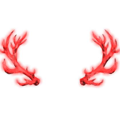 Animated Glowing Antlers - Red