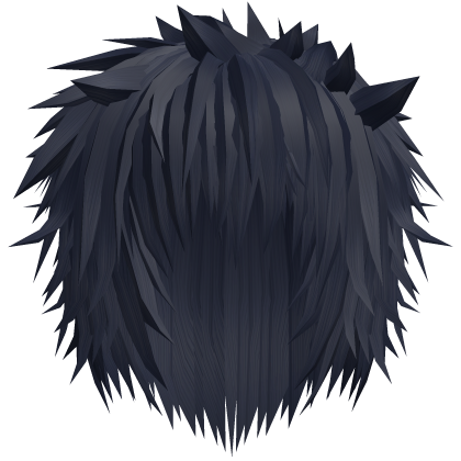 Midnight Blue Messy Anime Spiky Emo Hair  Roblox item