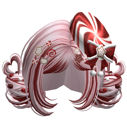 ♡ Christmas Candycane Buns (Pink & Red)