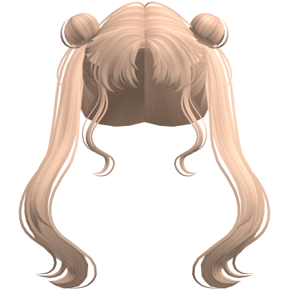 Long Anime Kawaii Bun Twintails (Blonde) Roblox item